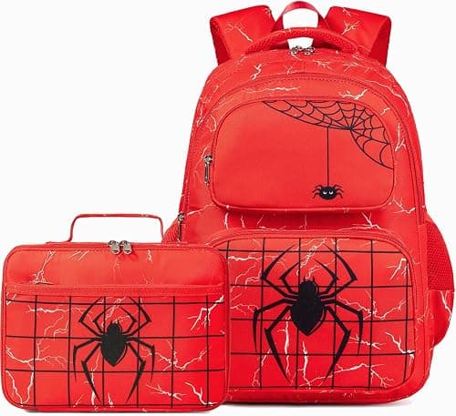 Kids Backpack Boys Girls Backpack with Lunch Box Kindergarten Elementary Middle School Bookbag Toddler Teens 4-14 على Amazon.ae - متتبع الأسعار