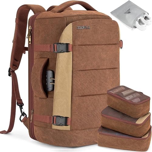 Tzowla Travel Laptop Backpack for Men Women Flight Approved,40L Large Capacity Water Resistant Anti Theft Backpacks on Amazon.ae - Price Tracker