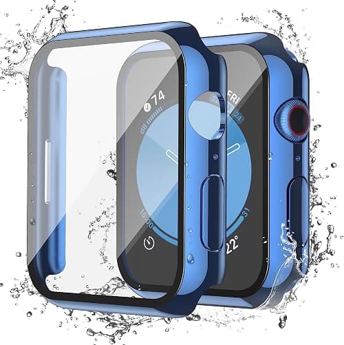 Misxi [2 Pack] Apple Watch SE 2 (2024) SE Series 6 Series 5 Series 4 40mm, PC Case with Tempered Glass Screen Protector for iWatch, 1 Blue + 1 Clear on Amazon.ae - Price Tracker
