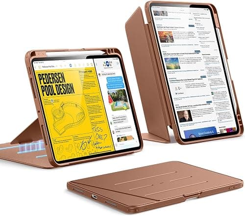 ESR for iPad Pro 11 Inch Case (M5/M4) 2025/2024, Vertical Stand Cover, Multi Stand Angles, Ultra-Stable Case with Pencil Holder, Flip Series, Brown | Vertical Stand, Multiple Support Angles, Ultra Stable Case for iPad Pro 11 with Pencil Holder على Amazon.ae - متتبع الأسعار