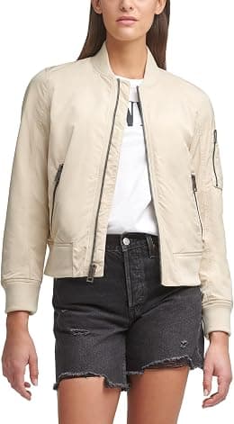 levi's womens Melanie Bomber Jacket (Standard & Plus Sizes) Jacket - Best Deal Finder