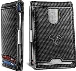 Mens Wallet, Slim Front Pocket Wallet Genuine Leather for Gift Men 11 Cards RFID Blocking, Black6390, One Size, Minimalist - Amazon.ae Price Tracker