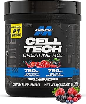 MuscleTech | Cell-Tech Creactor | Creatine HCl + Free-Acid Creatine Supplements | Muscle Strength & Recovery | Fruit Punch Extreme | 257 grams | 120 servings - Amazon.ae Price Tracker