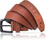 URBAN FOREST Redwood Casual Leather Belt for Men, Redwood, Free Size - Best Deal Finder