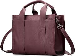 befen Genuine Leather The Essential Small Tote Bag for Women with Zipper, Women's Designer Satchel Crossbody Handbags - Amazon.ae Price Tracker