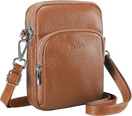 befen Small Genuine Leather Crossbody Bag for Women Trendy Crossbody Purses with RFID Blocking Card Slots - Best Deal Finder