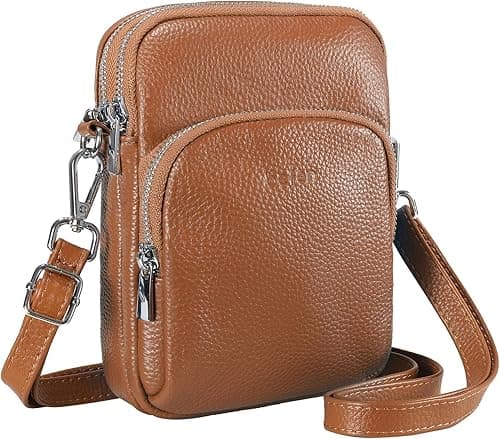 befen Small Genuine Leather Crossbody Bag for Women Trendy Crossbody Purses with RFID Blocking Card Slots on Amazon.ae - Price Tracker