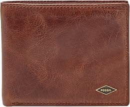 Fossil Men's Leather Bifold Wallet with Flip ID Window - Best Deal Finder