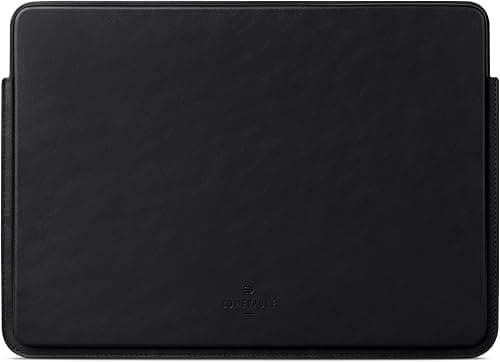 Comfyable 13 Inch Faux Leather Laptop Sleeve Case, Slim Protective Laptop Cover Compatible with MacBook Air M4 2025-2018 & MacBook Pro M2 2022 M1 2020-2016, Black على Amazon.ae - متتبع الأسعار