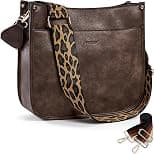 HKCLUF Crossbody Bags for Women Trendy Vegan Leather Hobo Handbags With 2PCS Adjustable Guitar Strap Shoulder Bucket Bags - Best Deal Finder
