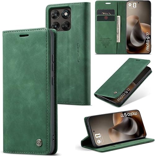 Case for Motorola Moto G77 5G, Case for Motorola Moto G77 5G, Protective Leather Wallet Case, Folding Flip Stand Magnetic Card Holder, Case for Motorola Moto G77 5G – Dark Green على Amazon.ae - متتبع الأسعار