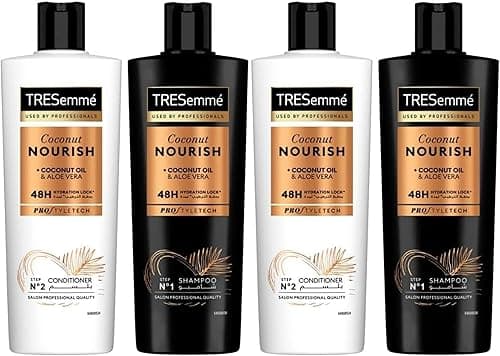 TRESemmé Botanix Nourish & Replenish Shampoo, 400ml (Pack of 2) + TRESemmé Botanix Nourish & Replenish Conditioner, 400ml (Pack of 2) on Amazon.ae - Price Tracker