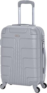 Senator Hardside Carry on Luggage 20 Inches Small Suitcase on Wheels for Unisex A1012 | Ultra Lightweight cabin size luggage Carry on with Spinner Wheels 4 (Carry-On 20-Inch, Silver) on Amazon.ae - Price Tracker