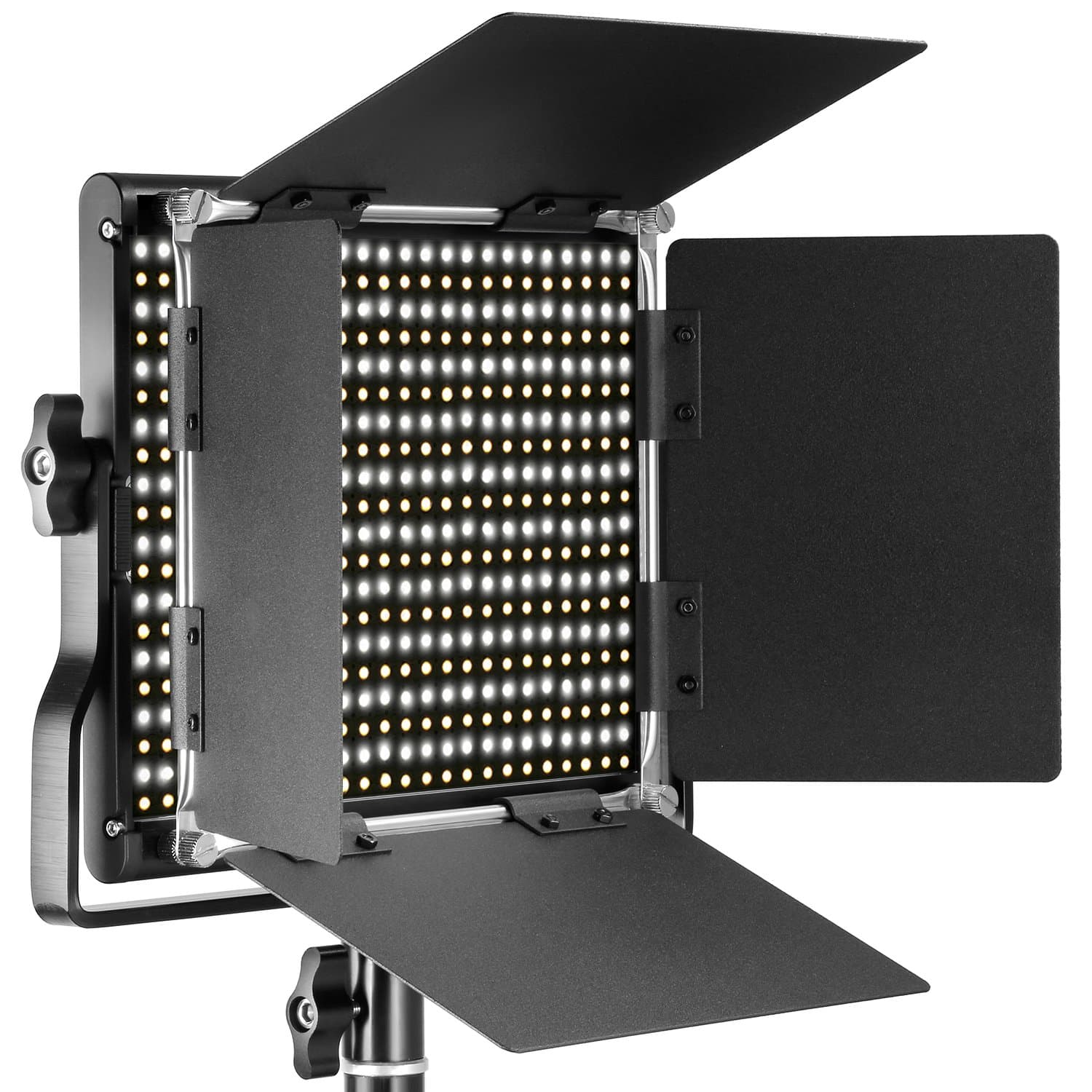 Neewer Professional Metal Bi-color LED Video Light for Studio, YouTube, Product Photography, Video Shooting, Durable Metal Frame, Dimmable 660 Beads, with U Bracket and Barndoor, 3200-5600K, CRI 96+ on Amazon.ae - Price Tracker