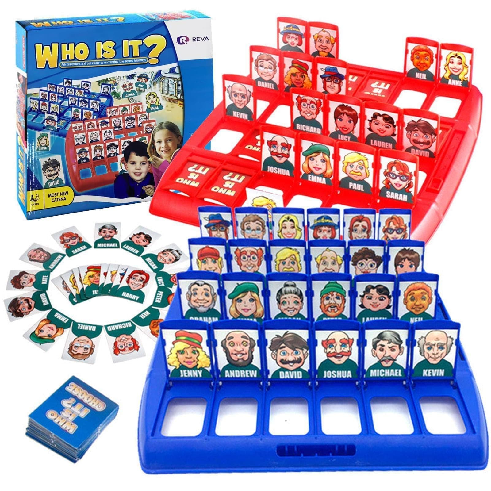 Who Is It? - Classic Family Guessing Board Game for Kids & Adults, Fun Puzzle Game for Travel, Parties & Game Night on Amazon.ae - Price Tracker