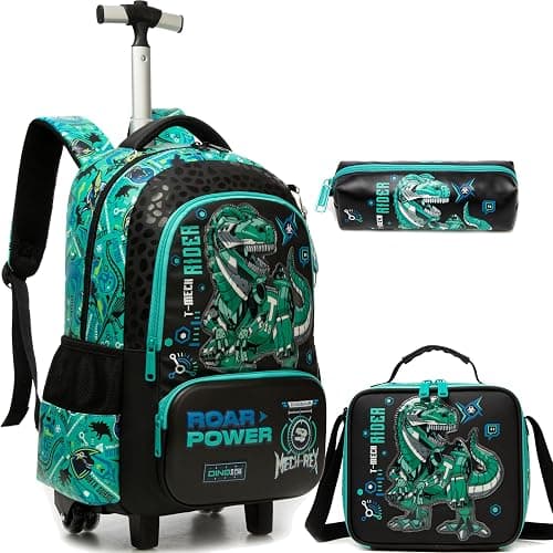 Meetbelify Kids Rolling Backpack with Wheels for Elementary Girls Boys Travel Luggage Carry on Backpack على Amazon.ae - متتبع الأسعار