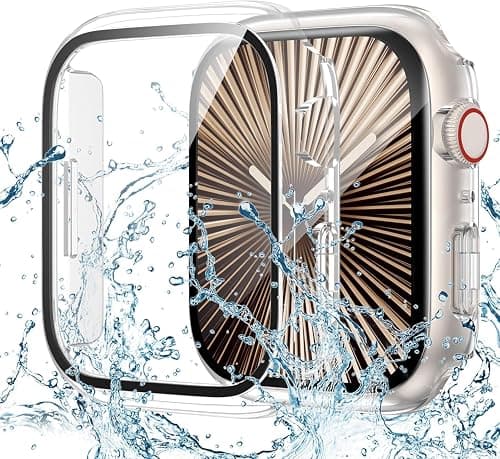 AASHZ Waterproof Case Compatible for Apple Watch Series 11/10 Screen Protector 42mm, Hard Bumper with Tempered Glass for iWatch 11 Cover 42 mm (Clear) on Amazon.ae - Price Tracker