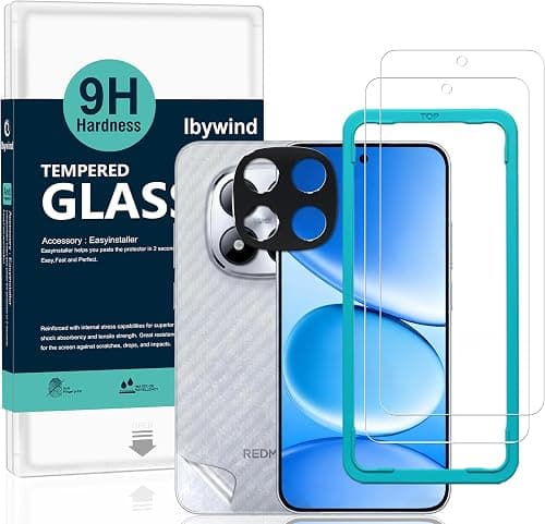 Ibywind for Xiaomi Redmi Note 15 Pro 5G Screen Protector,2-Pack,9H Hardness Tempered Glass with Camera Lens Protector,Easy Installation Tool,Bubble-Free,Fingerprint Unlock,Anti-Shatter,Anti-Scratch on Amazon.ae - Price Tracker