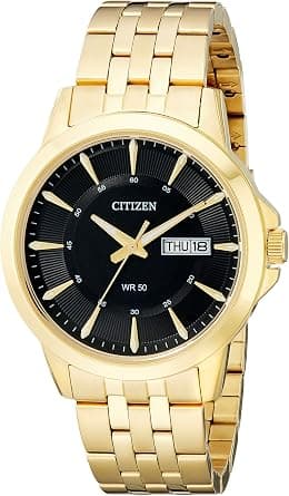 Citizen Men's Quartz Watch, Analog Display And Stainless Steel Strap - Best Deal Finder