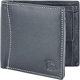 Flying Fossil Genuine Leather Hand-Crafted Wallet For Men, Bifold Leather Wallet - متتبع أسعار Amazon.sa