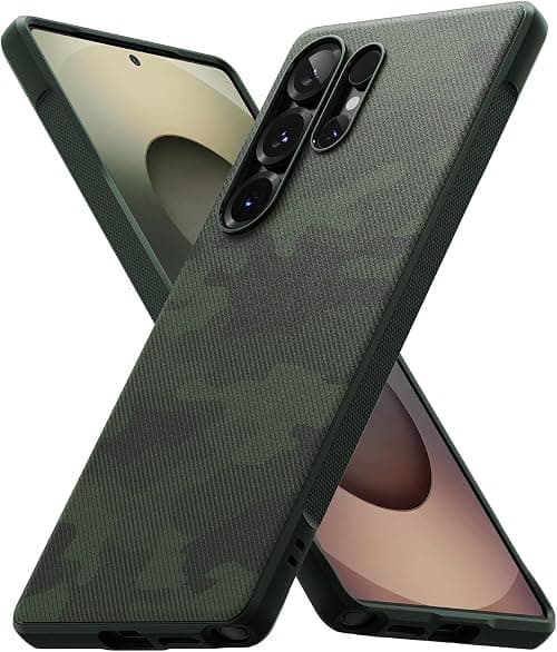 Ringke Onyx Compatible with Samsung Galaxy S25 Ultra Case Cover Rugged Flexible Durable Anti-Slip TPU Protection Shockproof S25 Ultra Back Cover - Camo Green على Amazon.ae - متتبع الأسعار
