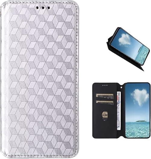 COQUE Case for Motorola Moto G77 5G, 3D Texture (Shockproof), Dark Magnetic Closure, Leather Case with Cart-Bianco Slot on Amazon.ae - Price Tracker