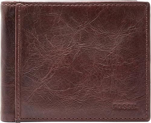 Fossil Men's Leather Bifold Wallet with Flip ID Window on Amazon.ae - Price Tracker