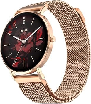 Noise Diva 2 Smartwach for Women with AI Voice Assistant, 7 Day Battery, 100+ Sport Modes, Sleep Tracking, Female Cycle Tracking, AMOLED Display, Water & Dust Resistant, 1 Year Warranty (Rose Link) - Best Deal Finder