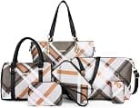 2E-youth womens Purses and Handbags Set tote handbag satchel shoulder bag purse - Best Deal Finder
