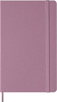 Moleskine Colored Patterned Notebook, Hard Cover, Large (5" x 8.25") Ruled/Lined, Majestic Pink, 240 Pages - Best Deal Finder