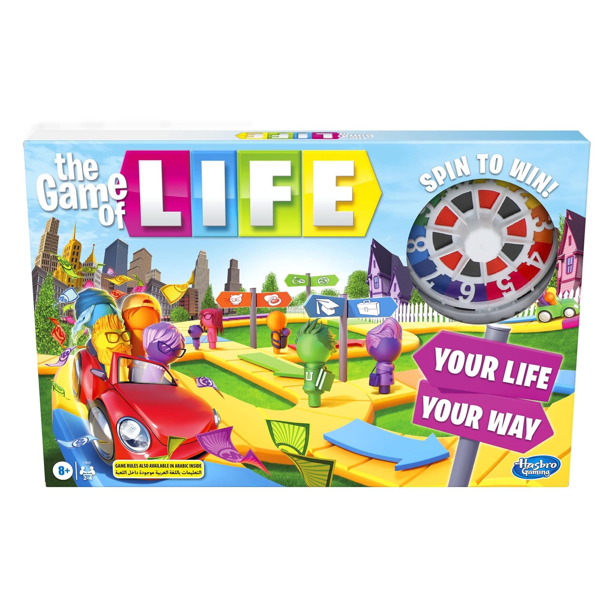 Hasbro Gaming - The Game of Life Board Game, Fun Family Game for Kids & Adults, 2-8 Players, Ages 9 Up on Amazon.ae - Price Tracker