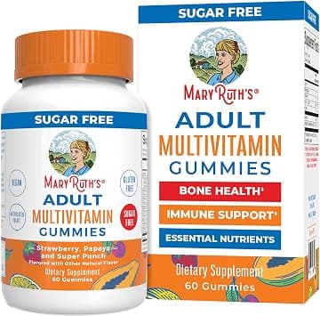 Mary Ruth Multivitamin for Women & Men | Sugar Free | Adult Multivitamin Multimineral Gummies with Vitamin C, Vitamin D and E, B Vitamins, Biotin, Zinc | Vegan | Non-GMO | Gluten Free | 60 Count on Amazon.ae - Price Tracker