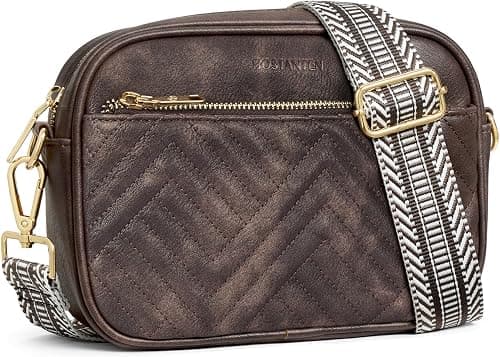 BOSTANTEN Crossbody Bags for Women Vegan Leather Quilted Purses Small Shoulder Bag Ladies Handbags with Wide Strap على Amazon.ae - متتبع الأسعار
