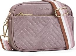BOSTANTEN Crossbody Bags for Women Vegan Leather Quilted Purses Small Shoulder Bag Ladies Handbags with Wide Strap - Best Deal Finder