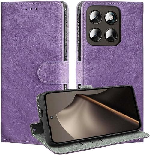 Leather Case for Motorola Moto G77 5G/Moto G67 5G, Wallet Function with RFID Protection, Magnetic Closure, Built-in TPU Protective Case.Purple on Amazon.ae - Price Tracker