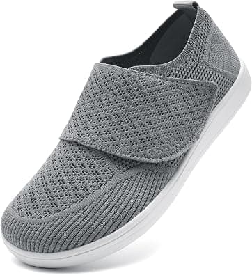 Mens Shoes Diabetic Shoes for Men Orthopedic Wide Slip On Walking Lymphedema Neuropathy Swollen Feet Barefoot Zero Drop Non Slip Footwear Comfort Breathable Lightweight Minimalist Sneakers on Amazon.ae - Price Tracker