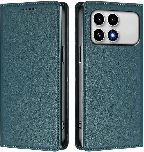 Cover Compatible with Xiaomi Poco F8 Ultra 5G,Compatible with Redmi K90 Pro Max 5G 【RFID Blocking】【Card Holder Magnetic closure Flip Stand】Phone Case Green على Amazon.ae - متتبع الأسعار