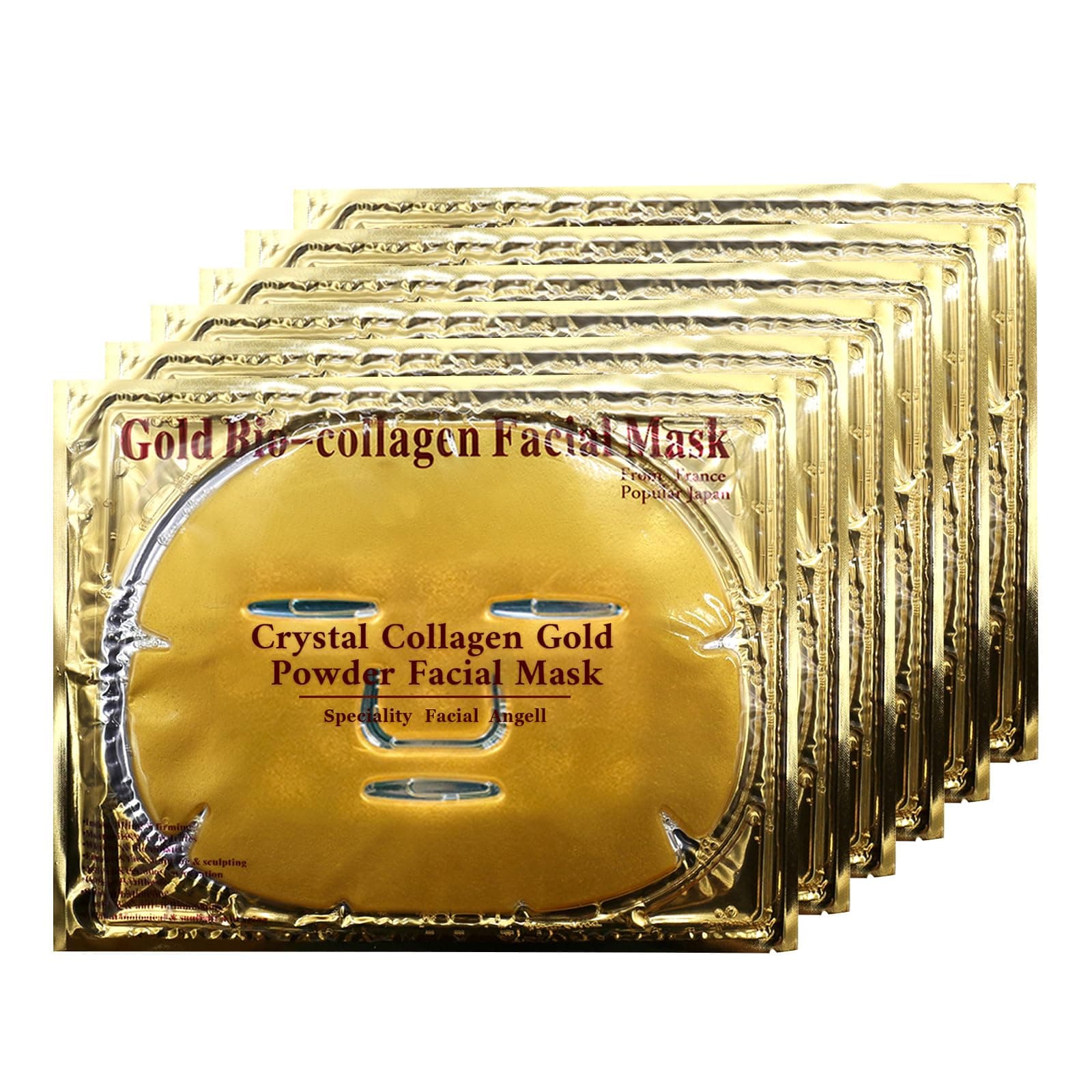 Adofect 12PC 24K Gold Gel Collagen Crystal Facial Masks Sheet Patch For Anti Aging, Puffiness, Anti Wrinkle, Moisturizing, Deep Tissue Rejuvenation and Hydrates Skin on Amazon.ae - Price Tracker