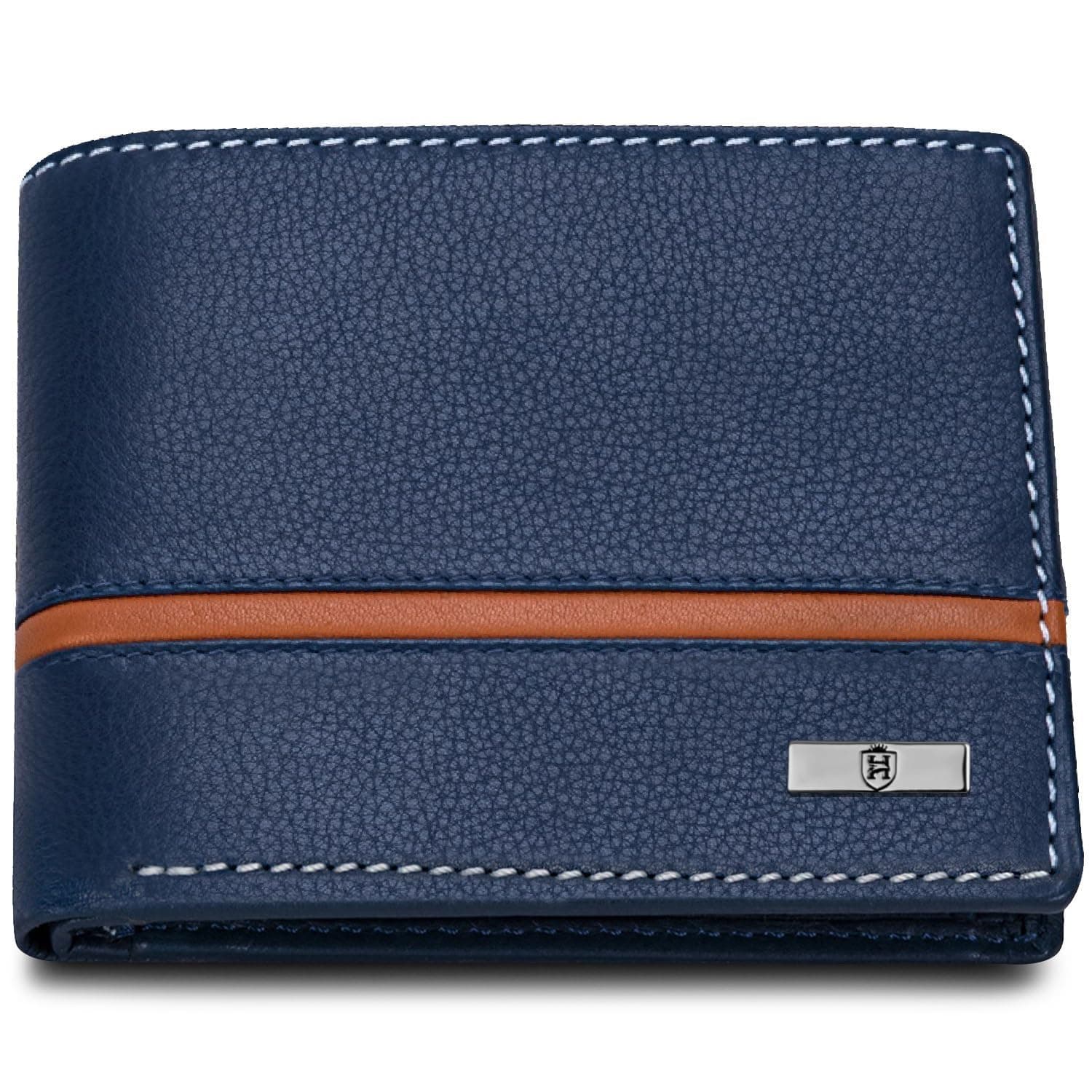 HORNBULL Denial Navy Leather Wallet for Men | Leather Mens Wallet with RFID Blocking | Wallets Men Genuine Leather on Amazon.ae - Price Tracker