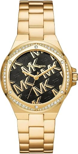 مايكل كورس ساعة لينوكس MK7404 بثلاثة عقارب من الستانلس ستيل بلون ذهبي، مقاس واحد، MK7404 - ساعة لينوكس بثلاثة عقارب من الستانلس ستيل - دليلك لأفضل العروض