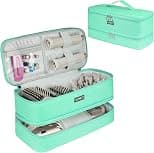 Travel Carrying Case Compatible with Shark Flexstyle Styler/Hair Dryer,Double-Layer Hair Hot Tools Storage Bag Compatible with Dyson Airwrap Styler/Supersonic Hair Dryer and Attachments - Best Deal Finder