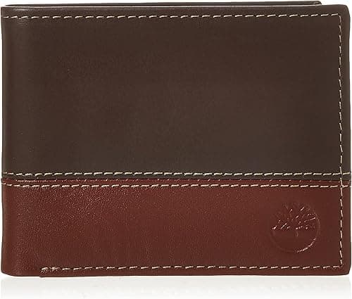 Timberland Men's Leather Passcase Wallet Trifold Wallet Hybrid on Amazon.ae - Price Tracker