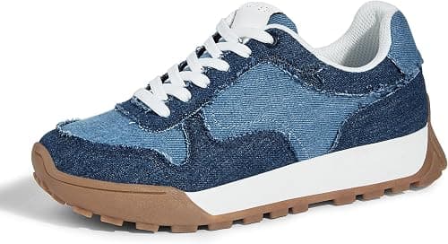 LUCKY STEP Women's Platform Canvas Sneaker Casual Lace-up Stylish Tennis Running Retro Classic Trainers Walking Fashion Sneakers on Amazon.ae - Price Tracker