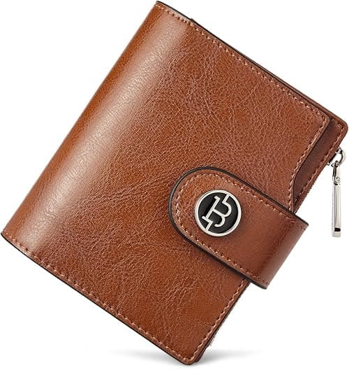 BOSTANTEN Leather Wallets for women RFID Blocking Cards Holder Purses with Zipper Pocket Wristlet on Amazon.ae - Price Tracker