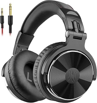 OneOdio Pro 10 Wired Over Ear Headphones Hi-Res Studio Monitor & Mixing DJ Stereo Headsets with 50mm Drivers and 1/4 to 3.5mm Jack for AMP Computer Recording Podcast Keyboard Guitar Laptop - Black | 50mm drivers, detachable 3.5/6.35mm cables, in-line mic, soft ear cushions and SharePort sharing for recording and mixing on Amazon.ae - Price Tracker