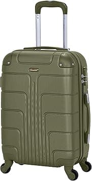 Senator Hardside Carry on Luggage 20 Inches Small Suitcase on Wheels for Unisex A1012 | Ultra Lightweight cabin size luggage Carry on with Spinner Wheels 4 (Carry-On 20-Inch, Olive) on Amazon.ae - Price Tracker