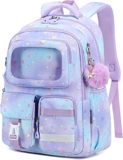 AO ALI VICTORY Backpack for Girls with Lunch Bag Kids School Bags for Elementary Middle School Students Cute Bookbag Set on Amazon.ae - Price Tracker
