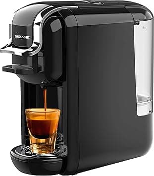 Sonashi 3 in 1 Multifunction Espresso Coffee Machine – 1450W Coffee Maker with 600ML Detachable Water Tank, 3 Optional Adaptors, Auto Shut Off | Kitchen Tools SCM-4969 Black on Amazon.ae - Price Tracker