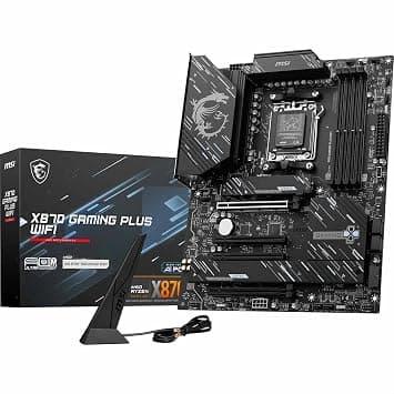 MSI X870 Gaming Plus WiFi Motherboard, ATX - Supports AMD Ryzen 9000/8000/7000 Processors, AM5-14+2+1 Duet Rail System, DDR5 8200+MT/s (OC), PCIe 5.0 x16 & 4.0 x16, M.2 Gen5, Wi-Fi 7, 5G LAN LAN على Amazon.ae - متتبع الأسعار