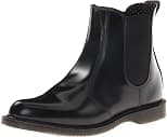 Dr. Martens Women's Leather Flora Chelsea Ankle Boot Black, 42 EU - Best Deal Finder